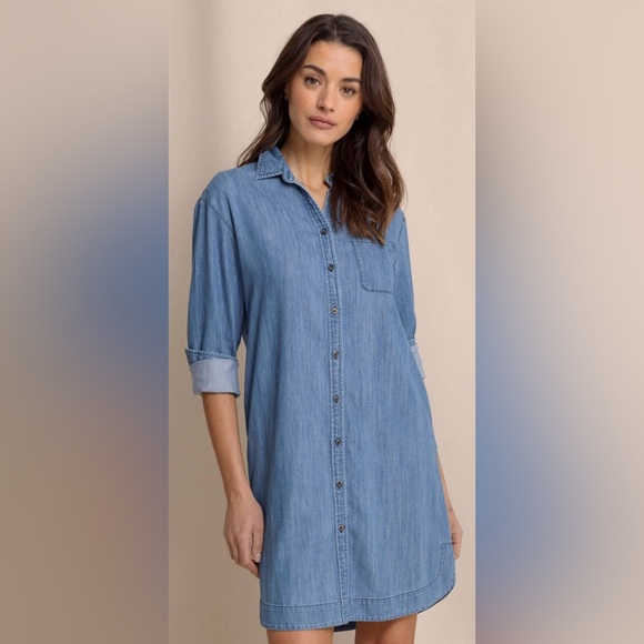 Southern Tide Cam Denim Dress. Size XS. Relaxed fit. EUC. Worn once - Picture 1 of 11